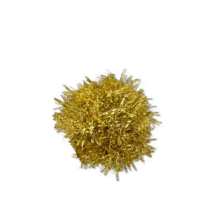 JIBBITZ™ GOLD TINSEL POM