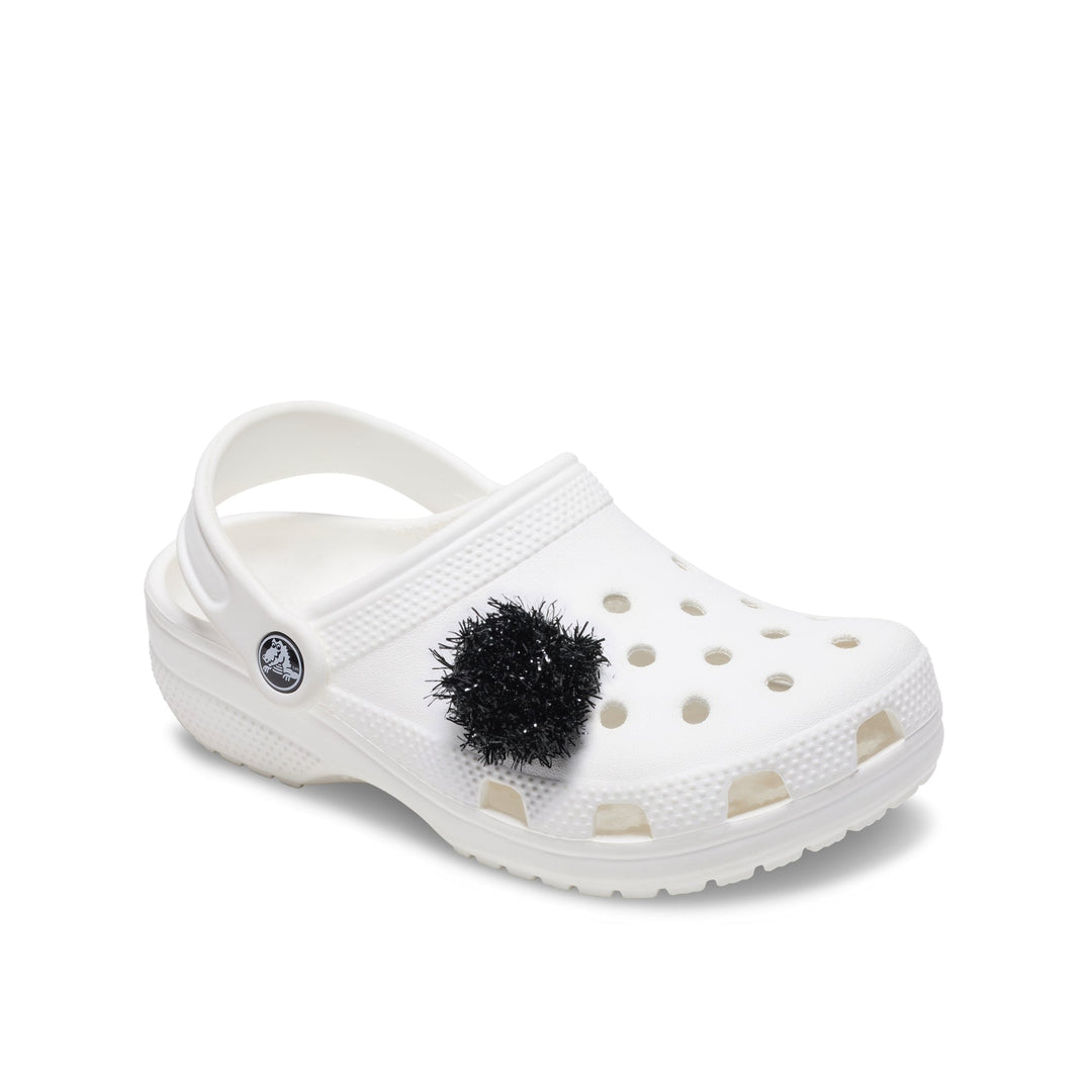 JIBBITZ™ BLACK TINSEL POM