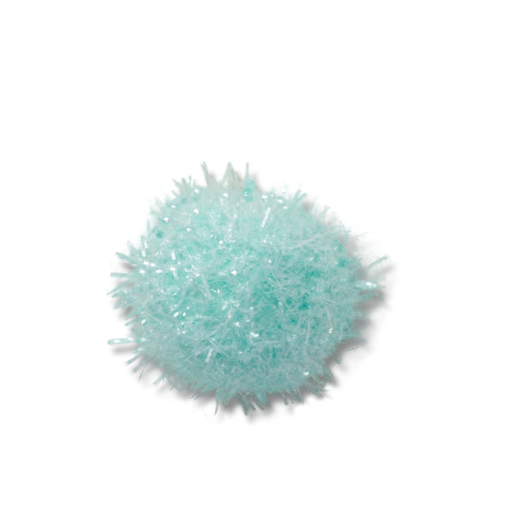 JIBBITZ™ BLUE TINSEL POM