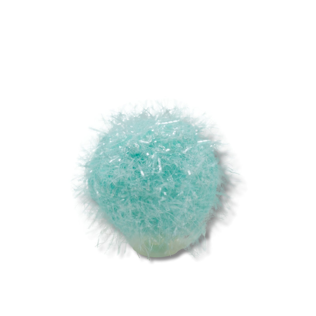 JIBBITZ™ BLUE TINSEL POM