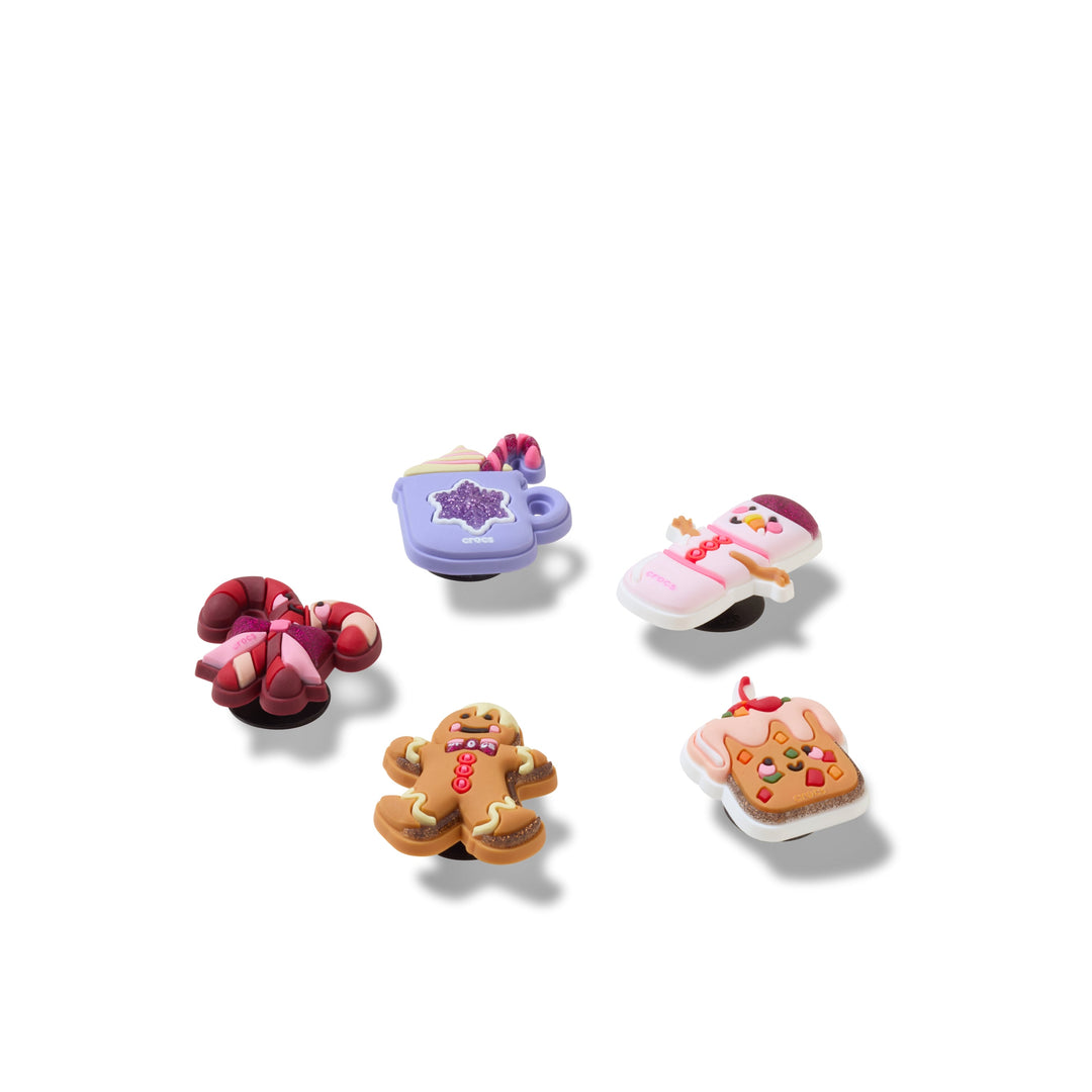 ตัวติดรองเท้า JIBBITZ™ CUTE WINTER FOODS 5 PACK