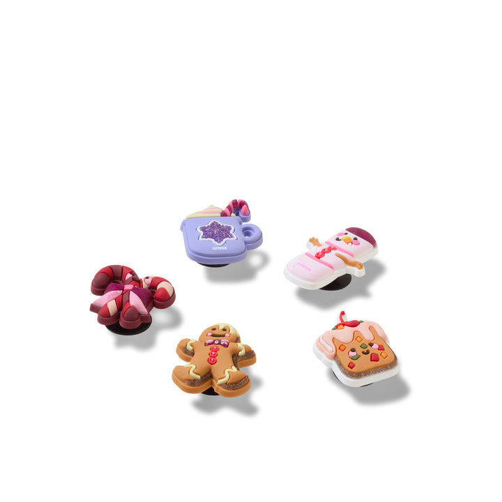 ตัวติดรองเท้า JIBBITZ™ CUTE WINTER FOODS 5 PACK