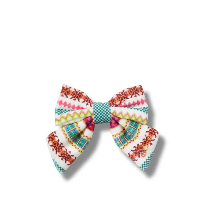 JIBBITZ™ FAIR ISLE BOW