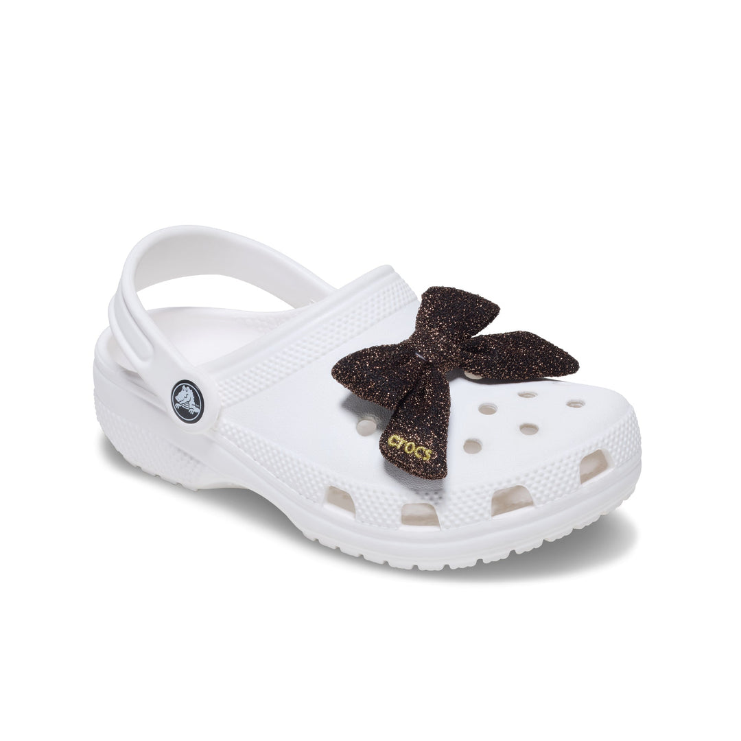 JIBBITZ™ BROWN GLITTER BOW