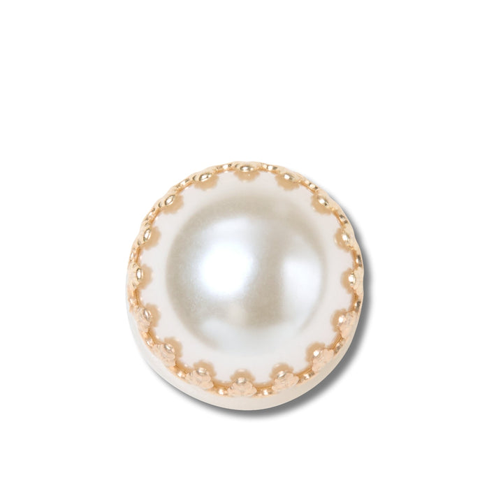 JIBBITZ™ PEARL WITH GOLD ACCENTS