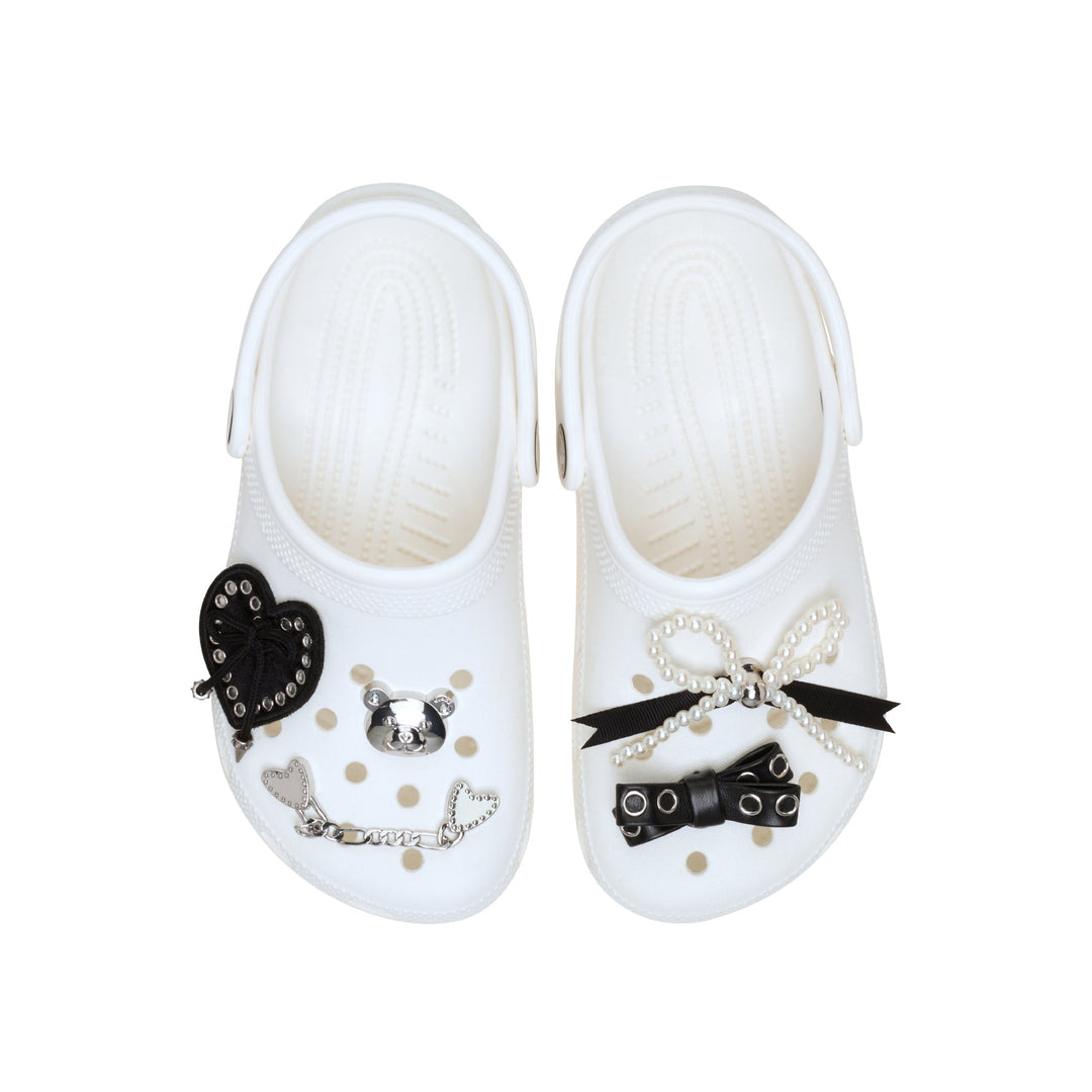 ตัวติดรองเท้า JIBBITZ™ INDIE LUXE SILVER 5 PACK