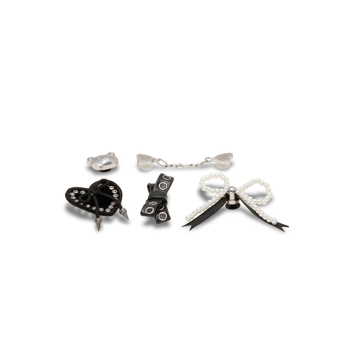 ตัวติดรองเท้า JIBBITZ™ INDIE LUXE SILVER 5 PACK