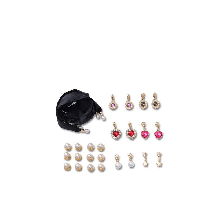 JIBBITZ™ BLACK RIBBON LACE PACK