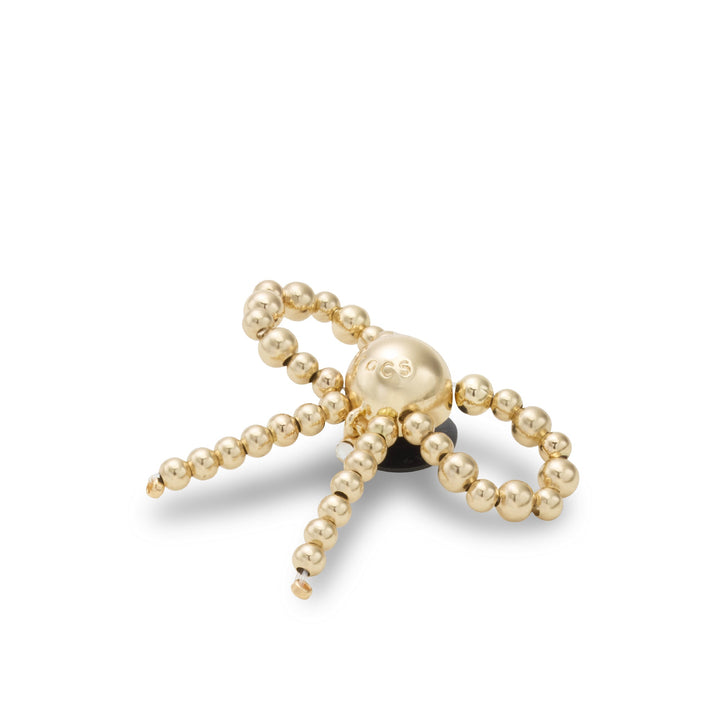 JIBBITZ™ GOLD BEADED BOW
