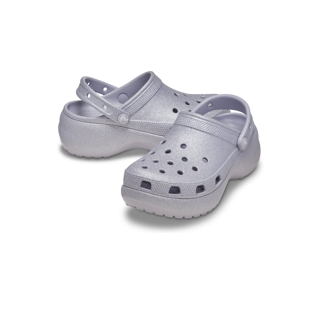 รองเท้าลำลองผู้หญิง CLASSIC PLATFORM GLITTER CLOG