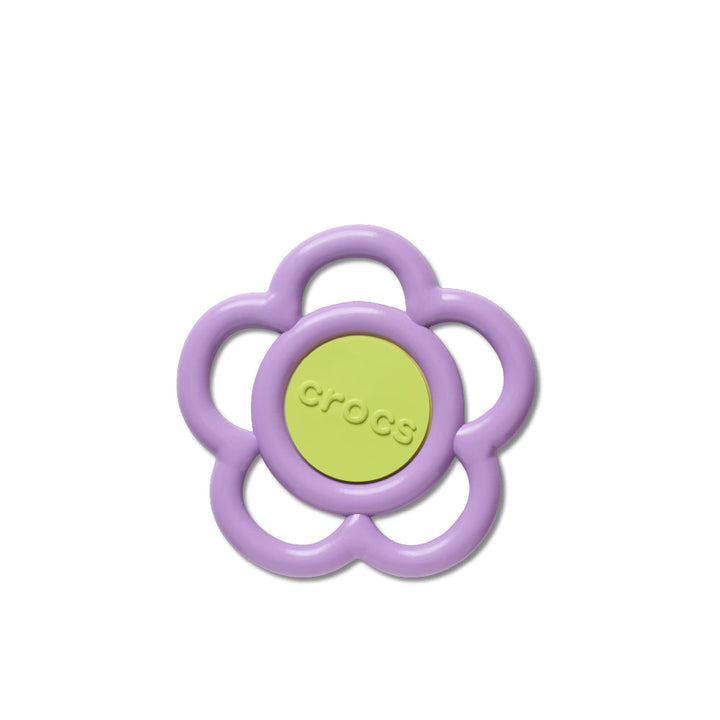 JIBBITZ™ MEGA PURPLE AND GREEN FLOWER