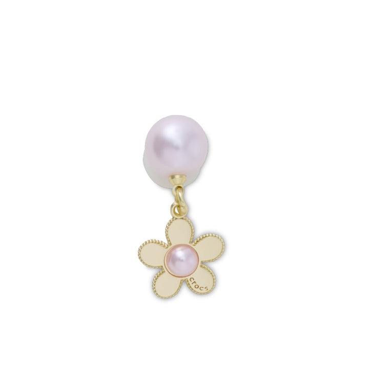 ตัวติดรองเท้า JIBBITZ™ PINK PEARL AND GOLD FLOWER