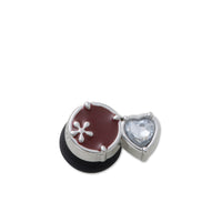 JIBBITZ™ HEART AND CIRCLE META SMT GEM