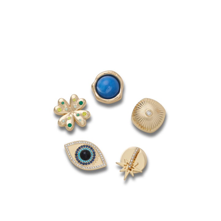 JIBBITZ™ GOLD SMT GEM MYSTIC 5 PACK