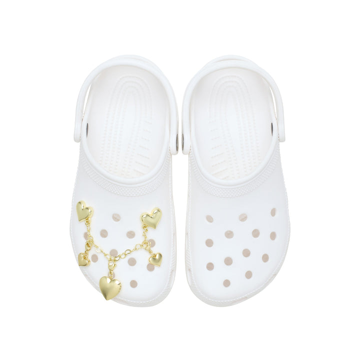 ตัวติดรองเท้า JIBBITZ™ GOLD HEART CHAIN