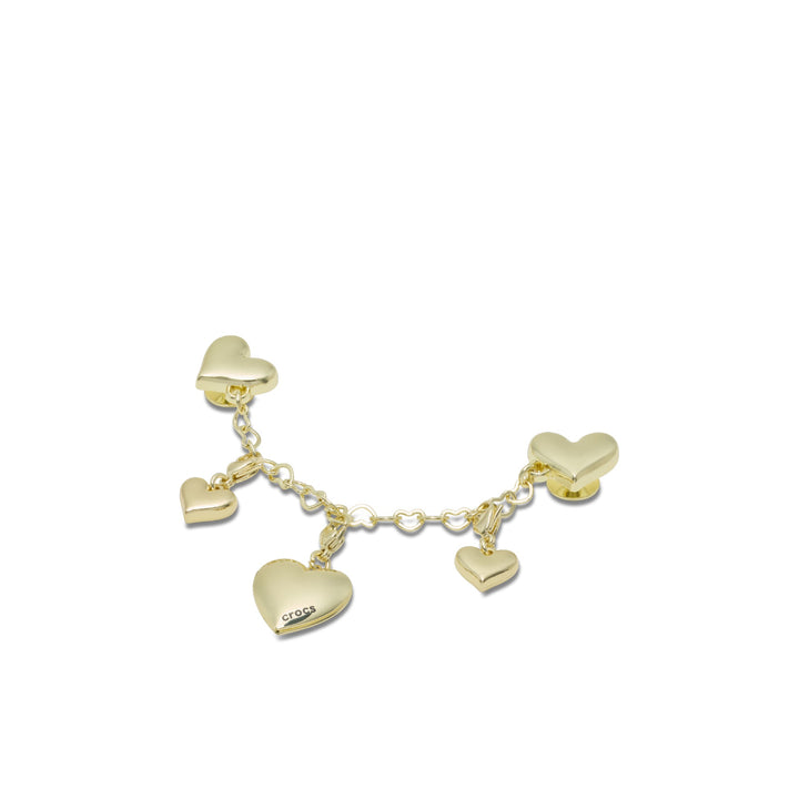 ตัวติดรองเท้า JIBBITZ™ GOLD HEART CHAIN