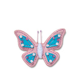 ตัวติดรองเท้า JIBBITZ™ FAUX LEATHER PINK BUTTERFLY