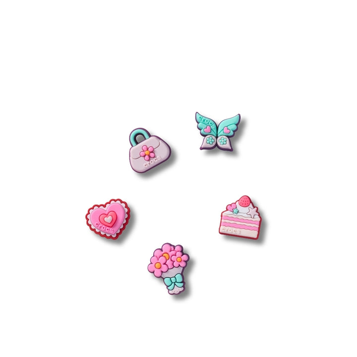 ตัวติดรองเท้า JIBBITZ™ FASHION GIRLY 5 PACK