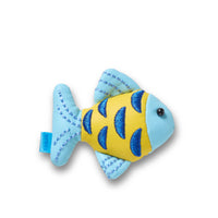 ตัวติดรองเท้า JIBBITZ™ BLUE AND GOLD SPARKLE FISH