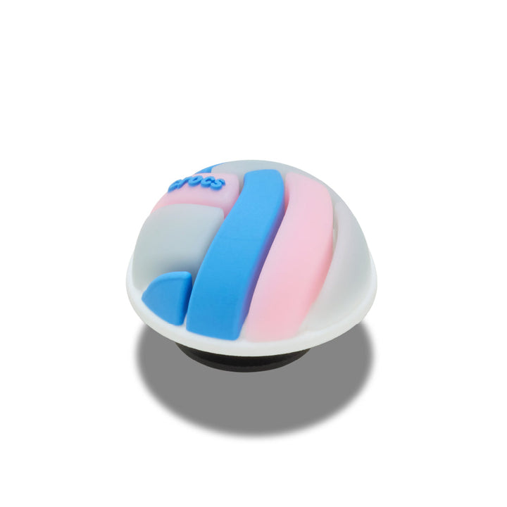 ตัวติดรองเท้า JIBBITZ™ 3D PASTEL VOLLEYBALL