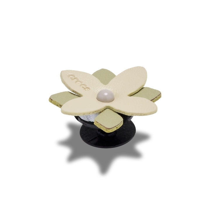 JIBBITZ™ FAUX LEATHER TAC GREEN FLOWER