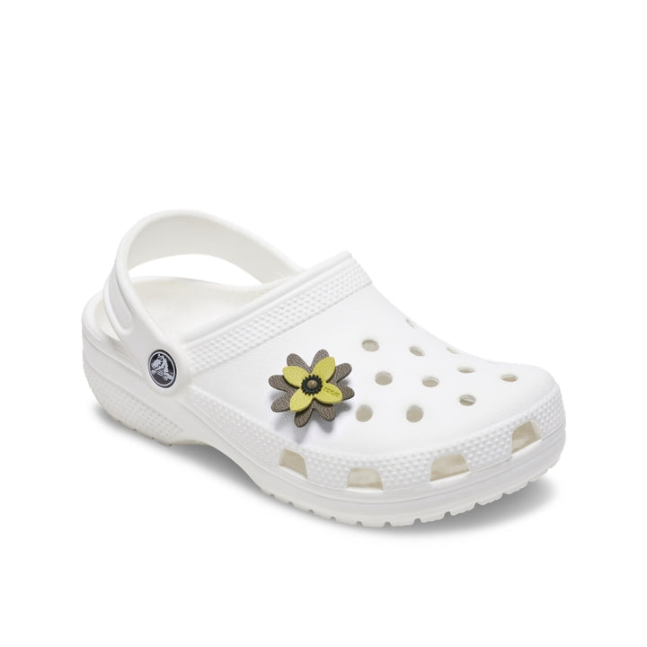 JIBBITZ™ FAUX LEATHER GREEN FLOWER
