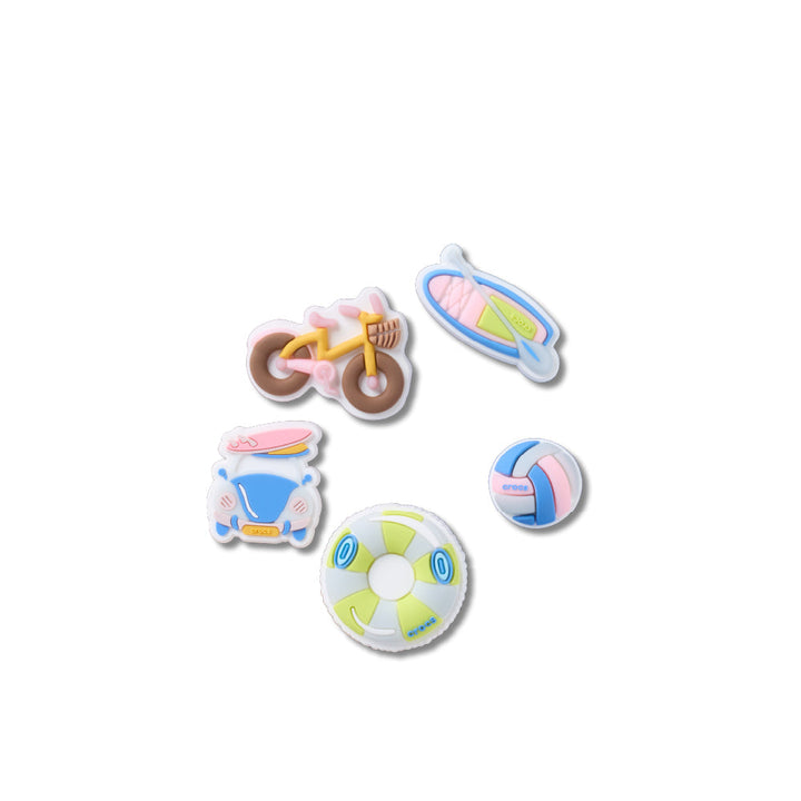 ตัวติดรองเท้า JIBBITZ™ UV CHANGING BEACH 5 PACK