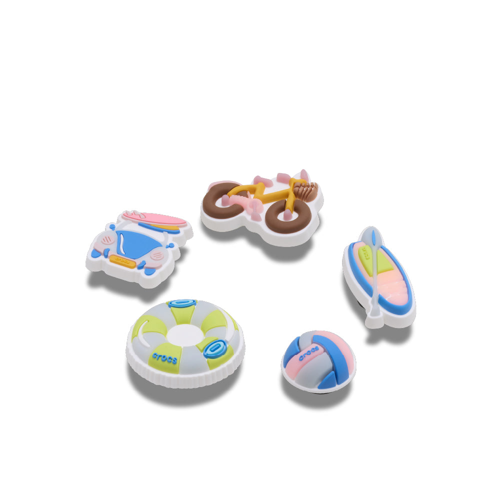 ตัวติดรองเท้า JIBBITZ™ UV CHANGING BEACH 5 PACK