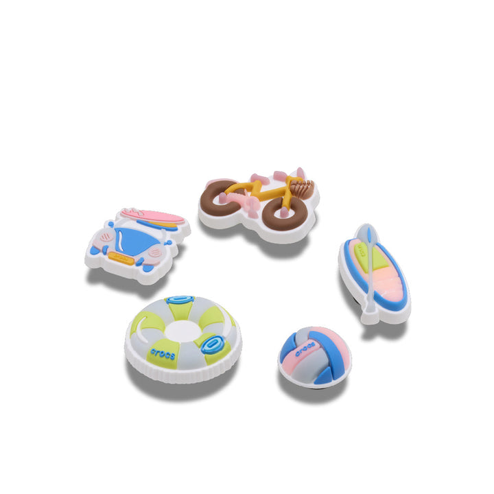 ตัวติดรองเท้า JIBBITZ™ UV CHANGING BEACH 5 PACK