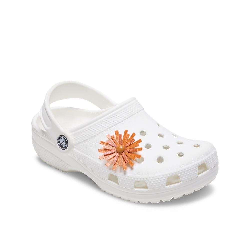 JIBBITZ™ FAUX LEATHER ORANGE FLOWER – Crocs Thailand