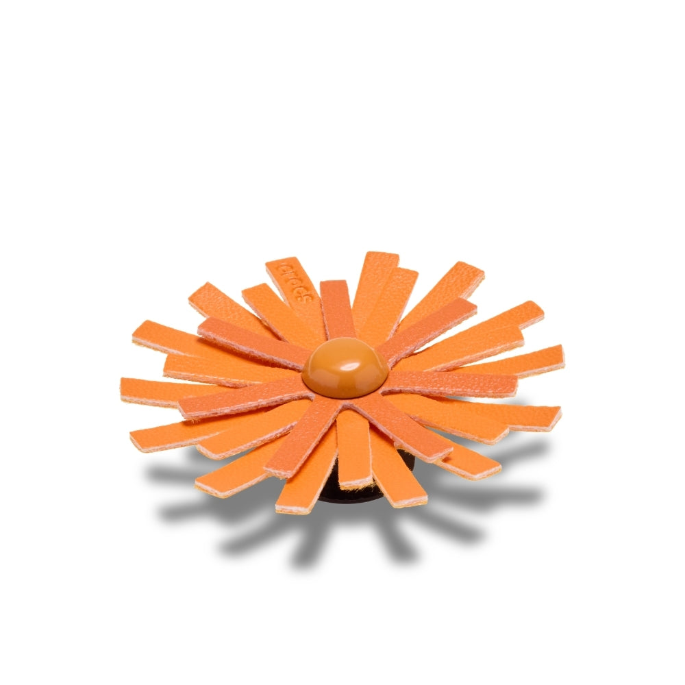 ตัวติดรองเท้า JIBBITZ™ FAUX LEATHER ORANGE FLOWER