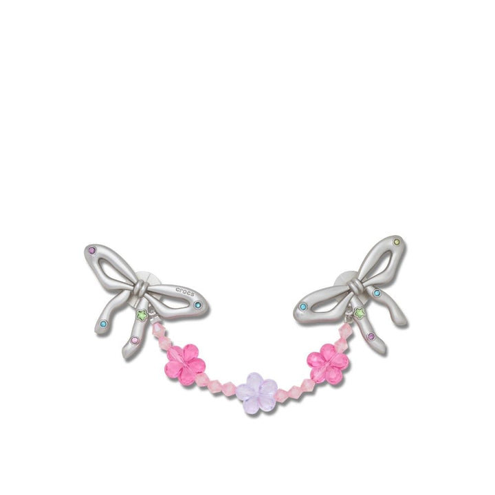 ตัวติดรองเท้า JIBBITZ™ SILVER META FLOWER CHAIN
