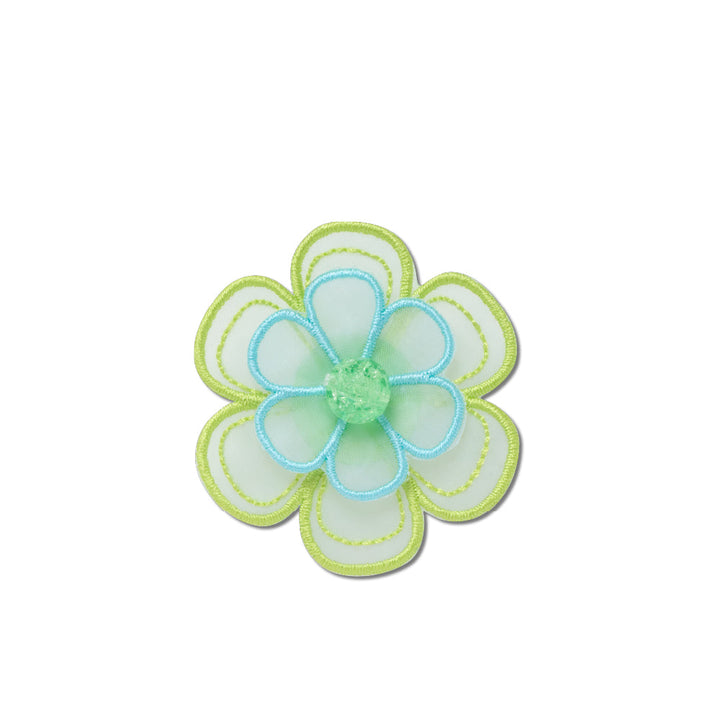 JIBBITZ™ GREEN MESH FLOWER