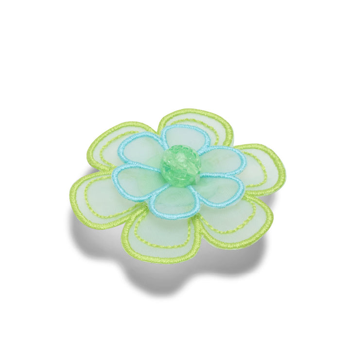 JIBBITZ™ GREEN MESH FLOWER
