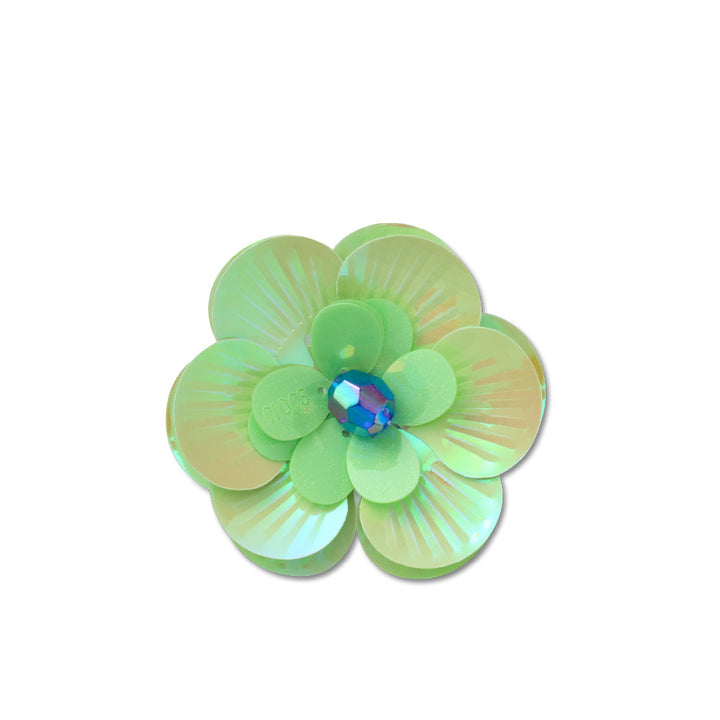JIBBITZ™ SEQUIN GREEN FLOWER