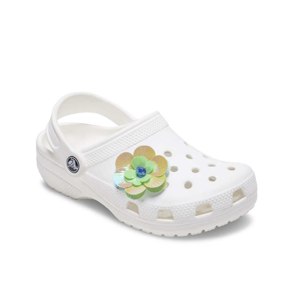 JIBBITZ™ SEQUIN GREEN FLOWER