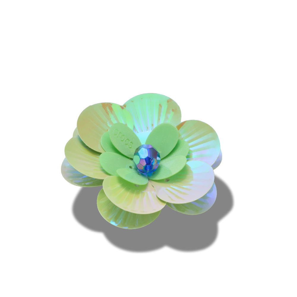 JIBBITZ™ SEQUIN GREEN FLOWER