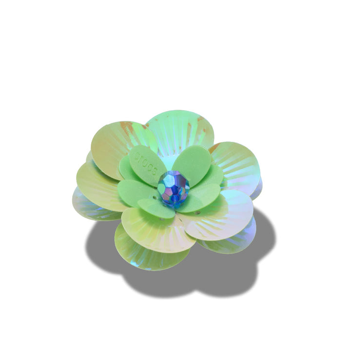JIBBITZ™ SEQUIN GREEN FLOWER