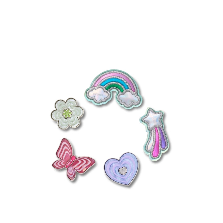 ตัวติดรองเท้า JIBBITZ™ FUNKY GIRLY ICONS 5 PACK