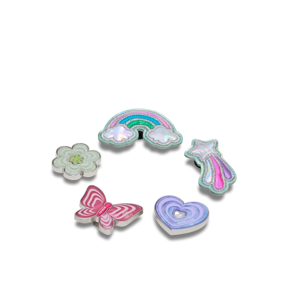 ตัวติดรองเท้า JIBBITZ™ FUNKY GIRLY ICONS 5 PACK