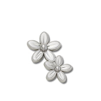 JIBBITZ™ SILVER DOUBLE FLOWER CLUSTER