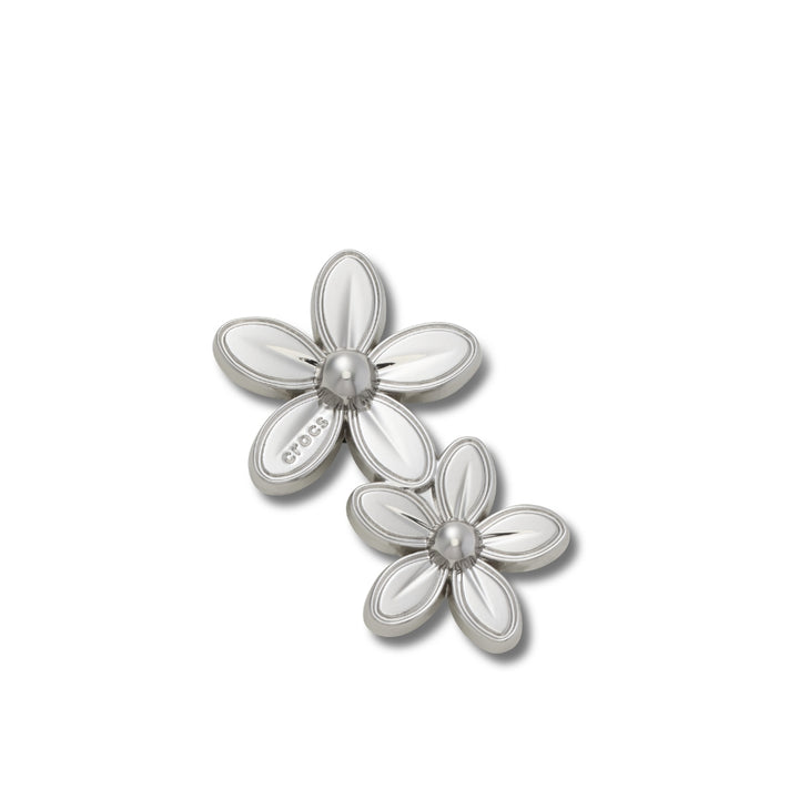 JIBBITZ™ SILVER DOUBLE FLOWER CLUSTER