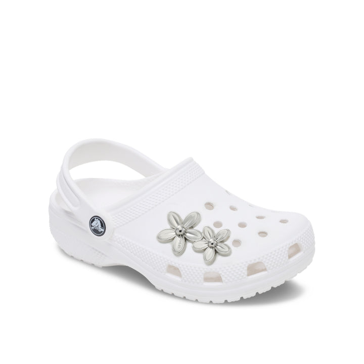 JIBBITZ™ SILVER DOUBLE FLOWER CLUSTER