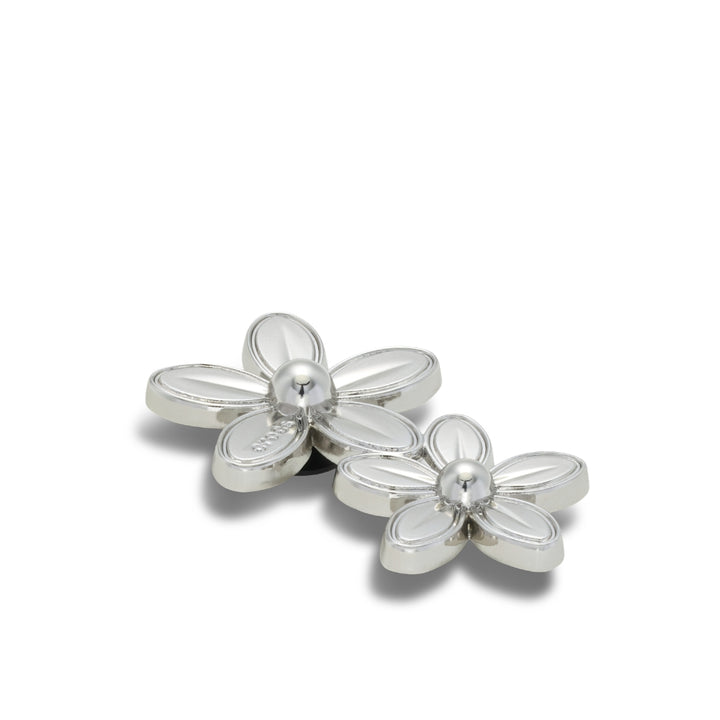 JIBBITZ™ SILVER DOUBLE FLOWER CLUSTER