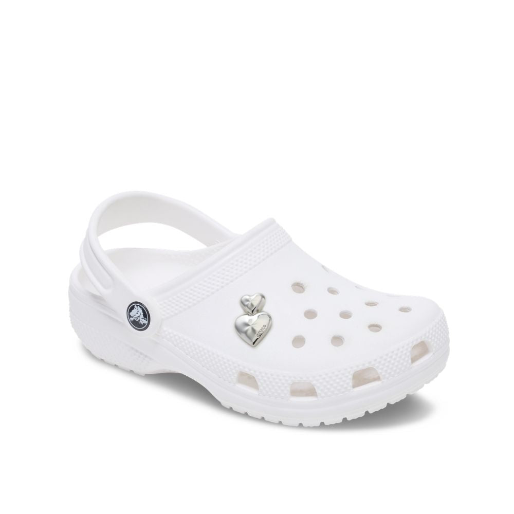 ตัวติดรองเท้า JIBBITZ™ SILVER DOUBLE HEART