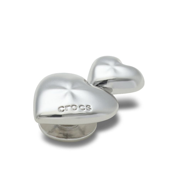 ตัวติดรองเท้า JIBBITZ™ SILVER DOUBLE HEART