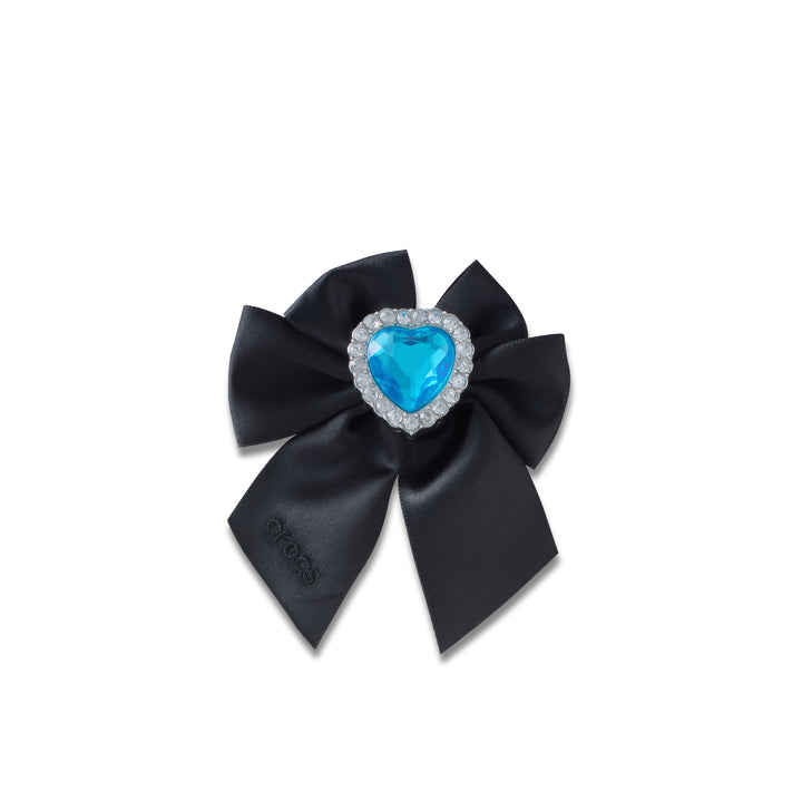 ตัวติดรองเท้า JIBBITZ™ MEGA BLACK BOW WITH GEMS