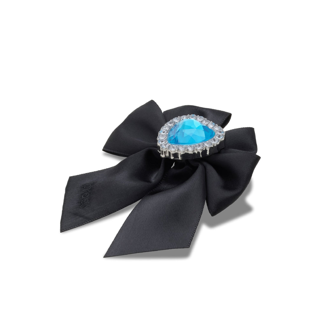 ตัวติดรองเท้า JIBBITZ™ MEGA BLACK BOW WITH GEMS