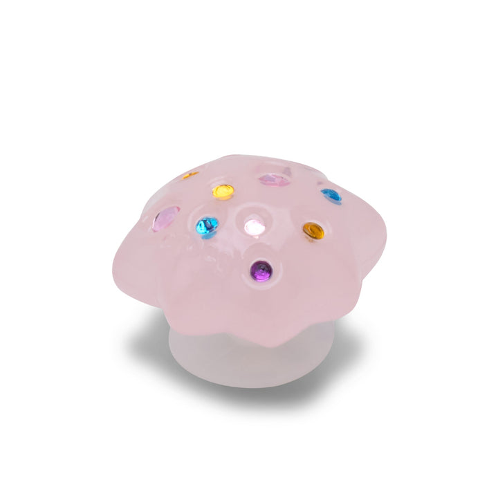 ตัวติดรองเท้า JIBBITZ™ DAINTY GEM PINK CLUSTER FLOWER