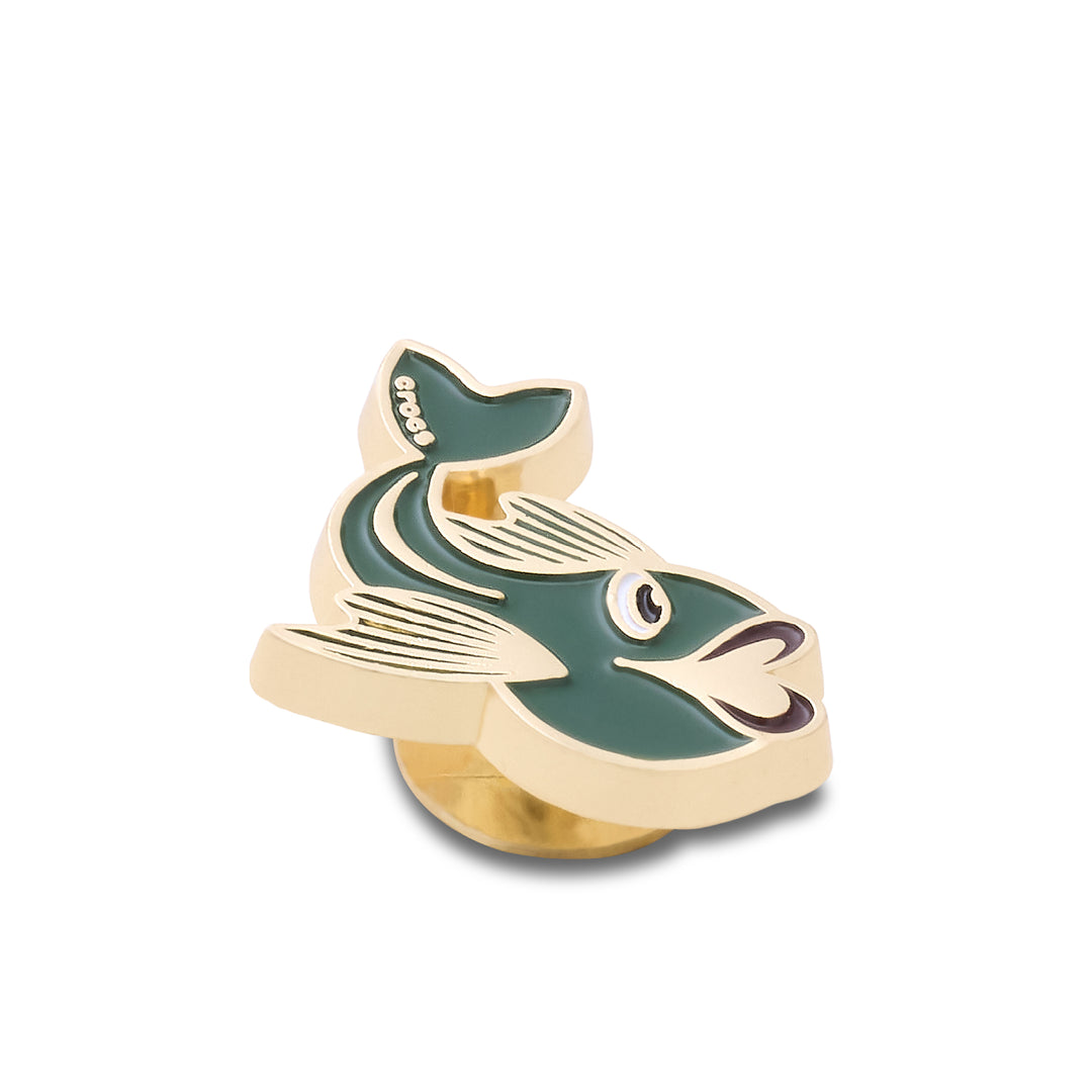 ตัวติดรองเท้า JIBBITZ™ ENAMEL GREEN FISH